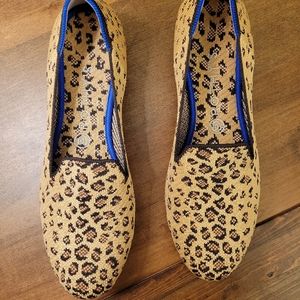 Rothys loafers in a cheetah print